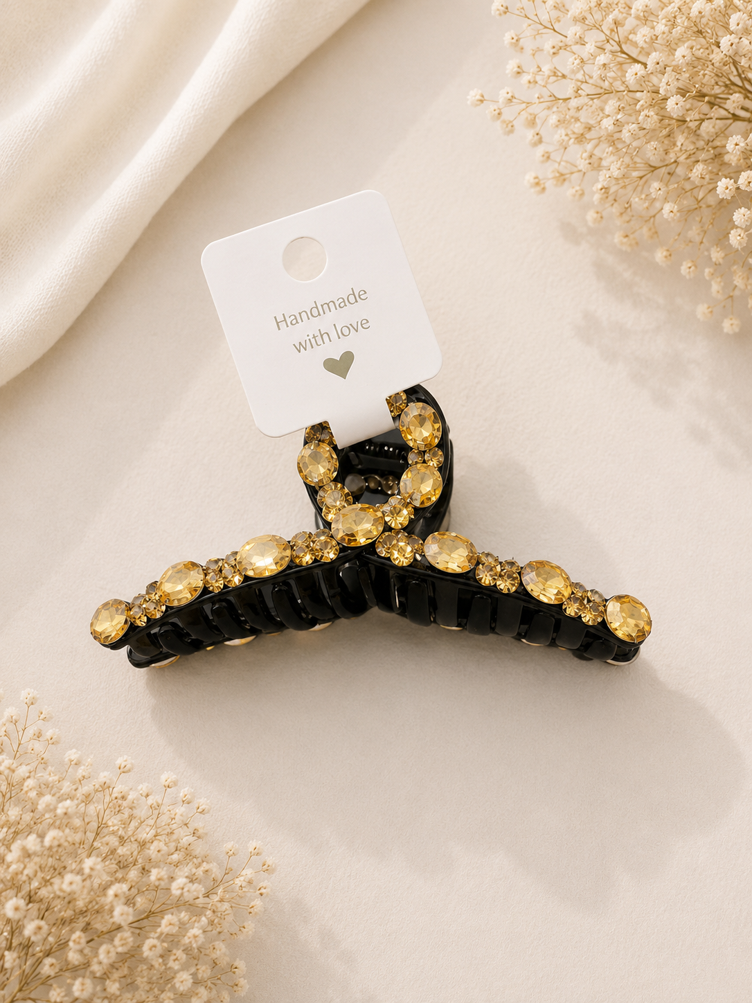 Crystal hair grip