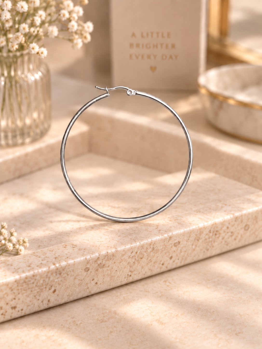 Classic hoop earrings