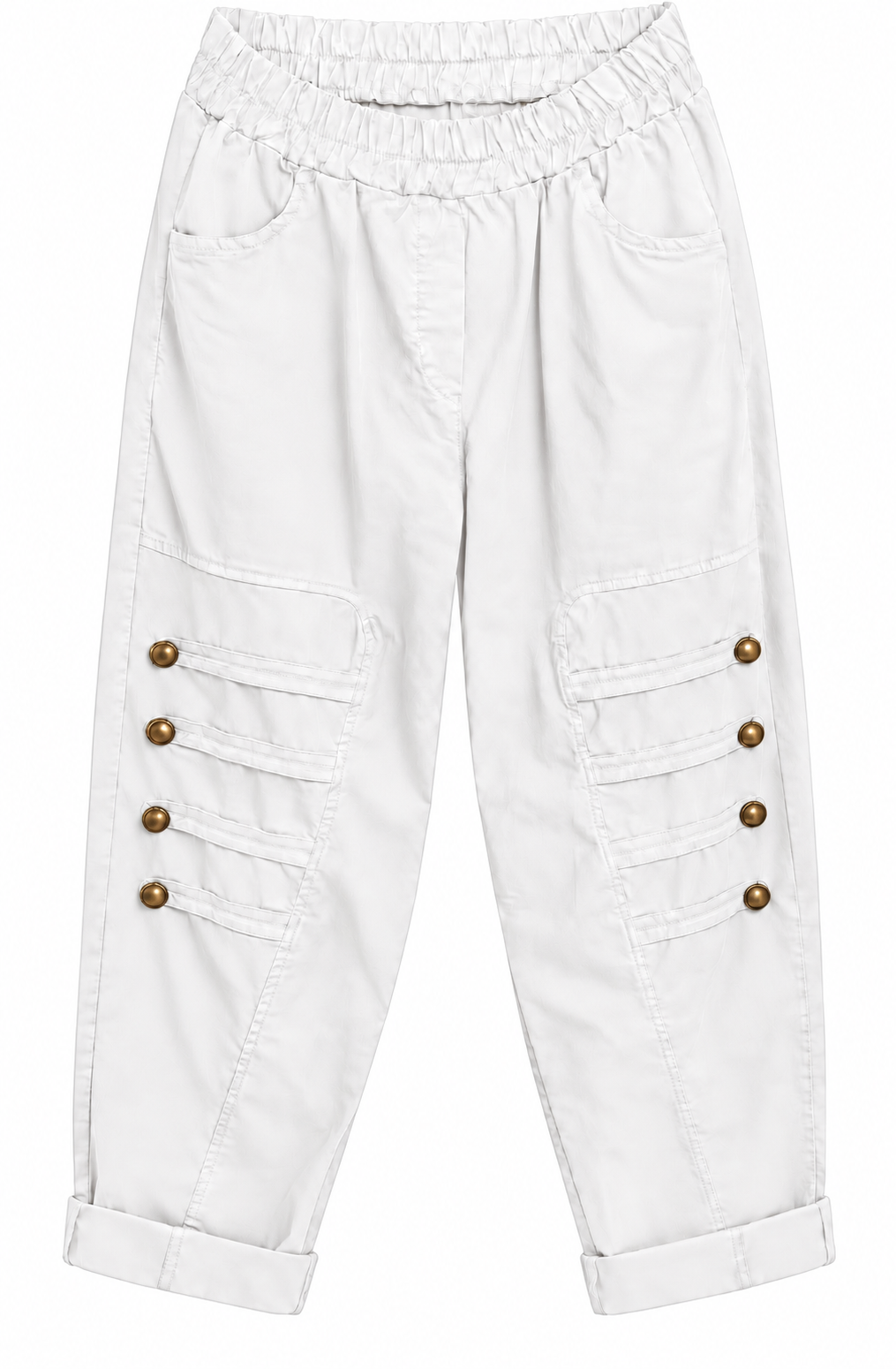 Relaxed Button Detail Trousers