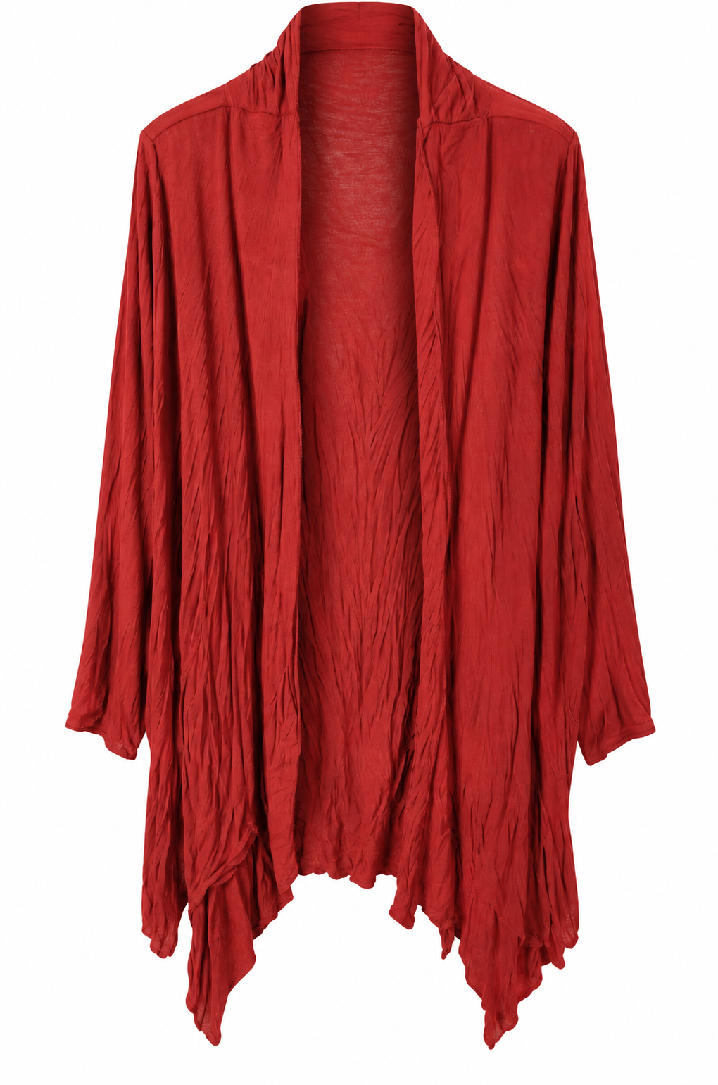 Crinkle waterfall cardigan