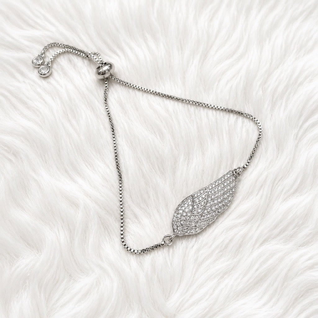 Angel Wing Sparkle Bracelet – Real Gold Plated