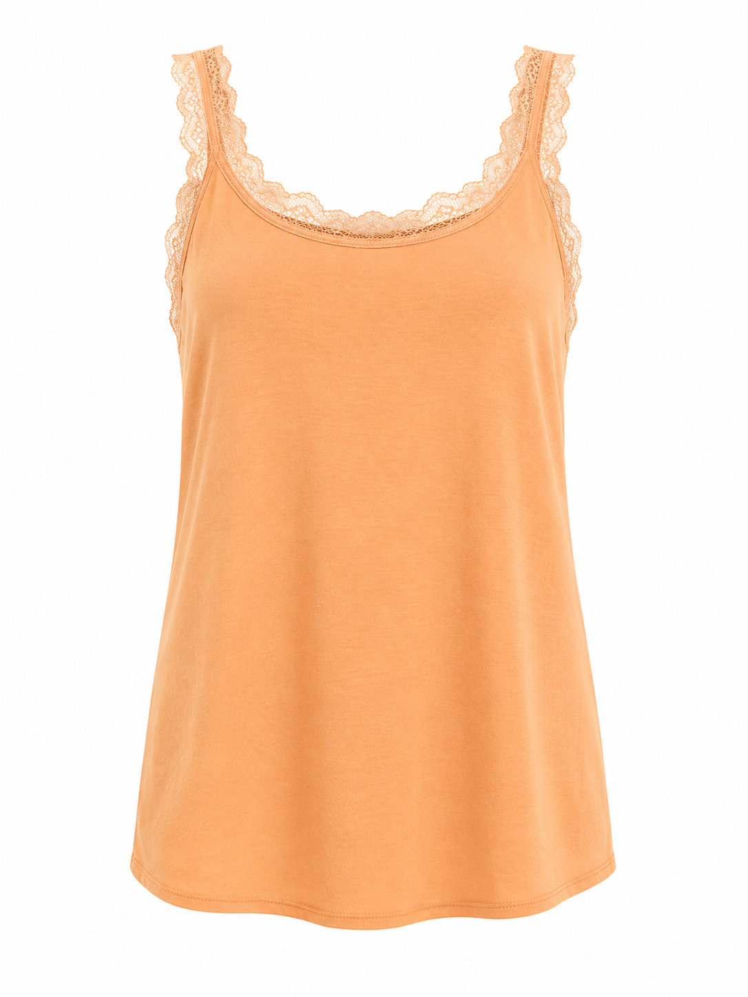 Lace trimmed vest