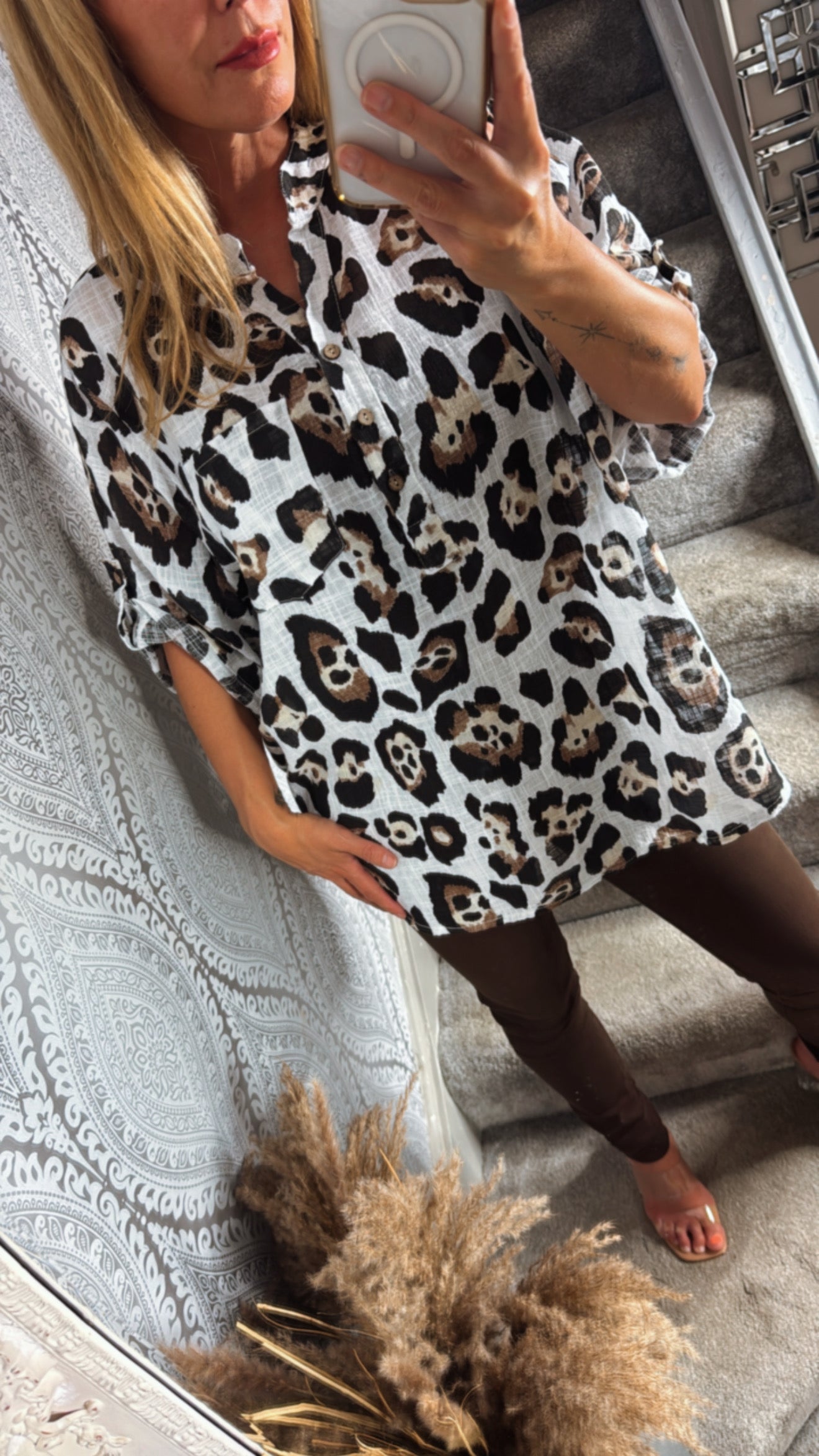 Clara Leopard Top